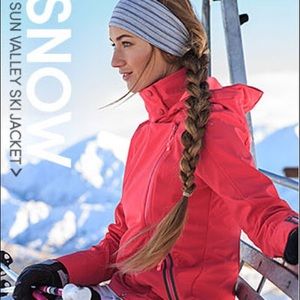 NWOT Athleta Sun Valley Ski Jacket XS Pink Rare